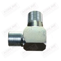 Hydraulic Adaptor 1/2" BSP Male - 1/2" BSP 90 Compact Male