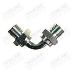 Hydraulic Adaptor 3/8" BSP Male - 3/8" BSP 90 Swept Male