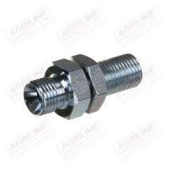 Hydraulic Bulkhead Adaptor 1/4" BSP - 1/4" BSP with Lock Nut