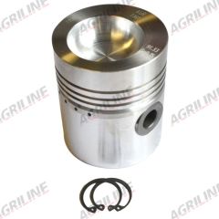 Piston, Pin &amp; Clips suitable for Massey Ferguson -  742621M91  4224523M91  3638405M91