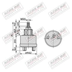 PTO Switch 3619445M2 suitable for Massey Ferguson -  3619445M2  3619445M1