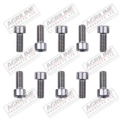 Cap Head Screw - M8 x 20mm (10 Pack) - 3476103M1 suitable for Massey Ferguson -  3476103M1