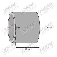 Spindle Bush - 3057051R1 suitable for Case International -  3405570R1  3405571R1  3057051R1