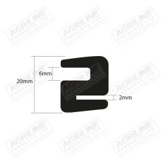 Glazing Rubber, RH- Door Glass/ Door Frame suitable for Fiat -  