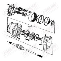Inner Reduction Seal suitable for Massey Ferguson -  395521X1