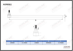 Track Rod End- Outer suitable for Case International -  3040919R92  3071096r91