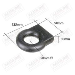 Weld On Towing Eye, Straight 5&quot;