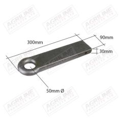 Weld On Towing Eye, Straight 12&quot;