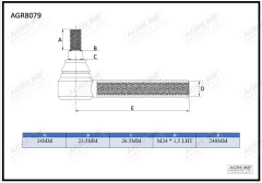 Track Rod End suitable for Case International -  133743611