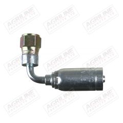 3/8" Hose Fitting- JIC 90° Swept Female, 3/4" UNF