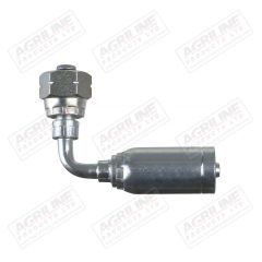 1/4" Hose Fitting- Metric 90° Swept Female, 14mm