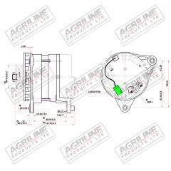 Alternator 32 Amps suitable for Leyland -  