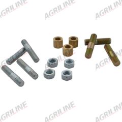 Exhaust Manifold &amp; Elbow Stud &amp; Nut Kit suitable for Massey Ferguson -  