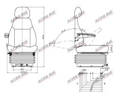 Mechanical Suspension Seat suitable for Case International -  