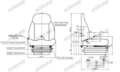 Air Suspension Seat suitable for Case International -  