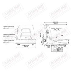 Low Back Mechanical Suspension Seat with Safety Switch