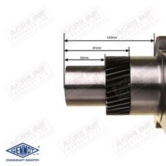 Crankshaft suitable for Case International -  3132982R94  3144626R91  3144626R92