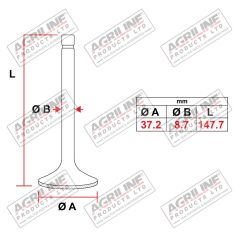 Inlet Valve suitable for Case International -  3040361R1
