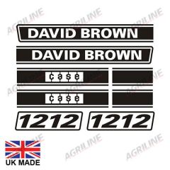 Decal Set - David Brown 1212 Black suitable for David Brown -  