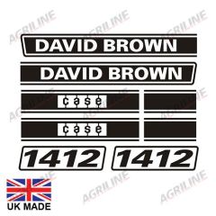 Decal Set - David Brown 1412 Black suitable for David Brown -  