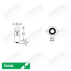 Bulb 12V 4W BA9S MCC T8.5- Single