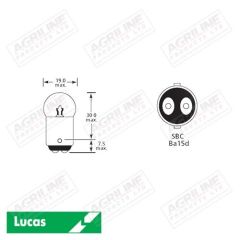 Bulb 24V 10W BA15D SBC G18.5- Single