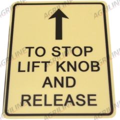 Decal- Stop Control suitable for David Brown -  