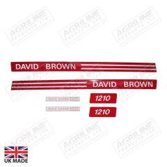 Decal Set - David Brown 1210 Red suitable for David Brown -