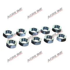 Plated Hexagon Nuts 3/4&quot; UNC (Pack 10)