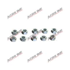 Plated Hexagon Nuts 1/4&quot; UNF (Pack 10)