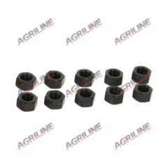 Plated Hexagon Nuts 1/2&quot; UNF (Pack 10)