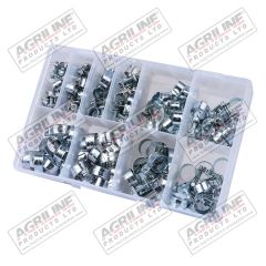Nut & Bolt Fuel Pipe Clip Assortment (100 Pcs)