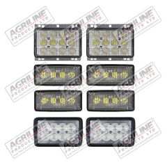 LED Headlight / Work Light Kit suitable for John Deere -  RE48990  AL75338  AZY75360