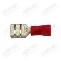 Part Insulated Spade Terminals Red Female 6mm (25 Pack)