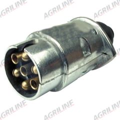 7 Pin Metal Male Trailer Plug with Screw Connectors 12V