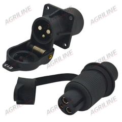 Auxiliary 3 Pin (Female) Plug and (Male) Socket