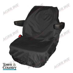 Universal Fit Large Tractor Seat Cover- Black suitable for Ford &amp; Fordson -  