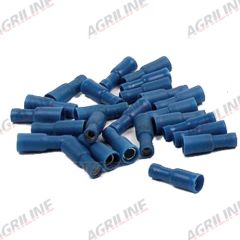 Bullet Terminals Blue 5mm Female (25 Pack)