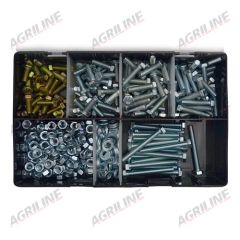 Metric M6 Bolt  Nut &amp; Washer Assortment Box (450 Pcs)