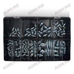 Grease Nipples, Imperial &amp; Metric Assortment (110 Pcs)