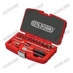 1/4&quot; Hexagon Socket Set Metric- 40 Piece