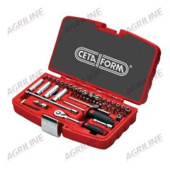 1/4&quot; Hexagon Socket Set Metric- 50 Piece