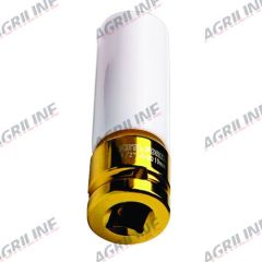 1/2" Sq. Drive Impact Deep Hexagon Sockets Plastic Sleeved