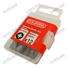 Posidriv Bits 12 pack (PZ1 x 25mm)