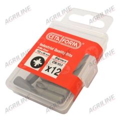 Posidriv Bits 12 pack (PZ2 x 25mm)