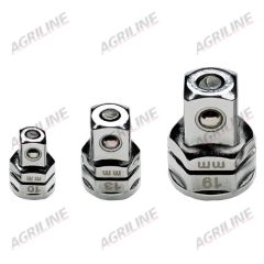 Socket Adaptors for Spanner 1/2"- 19mm