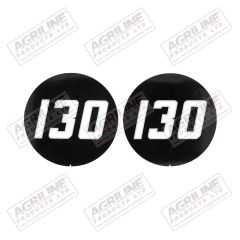 Badge Decal (Pair) - Massey Fergsuon 130 suitable for Massey Ferguson -  