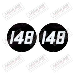 Badge Decal (Pair) - Massey Fergsuon 148 suitable for Massey Ferguson -  